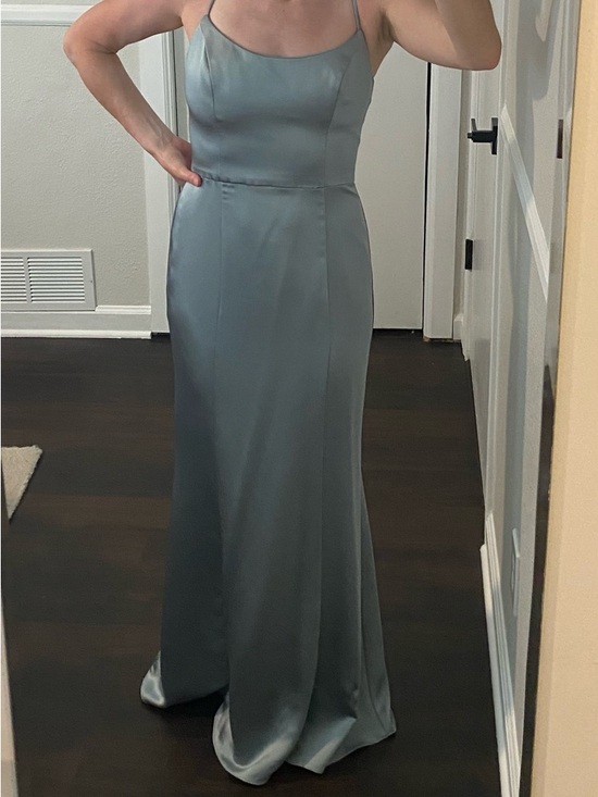 Amsale Dresses & Skirts - Satin Slip Gown in Jade Green - Women